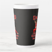 Grappige Wandelquote: Ik Wandel Om Te Trappen Stre Latte Mok (Voorkant)