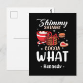 Grappige warme chocolademelk & Cookie Winter Briefkaart (Voorkant / Achterkant)