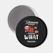 Grappige warme chocolademelk & Cookie Winter Magneet (Voorkant / Achterkant)