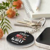 Grappige warme chocolademelk & Cookie Winter Sleutelhanger (Voorkant Rechts)