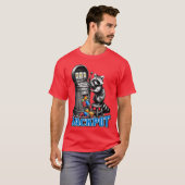 Grappige wasbeer afvalbak fruitaut jackpot t-shirt (Voorkant volledig)