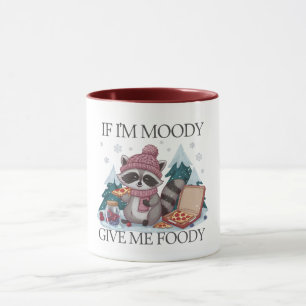 Grappige wasbeer als ik Moody Winter ben Mok