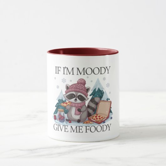 Grappige wasbeer als ik Moody Winter ben Mok (Midden)