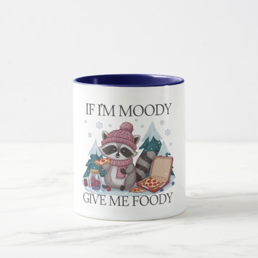 Grappige wasbeer als ik Moody Winter ben Mok (Midden)