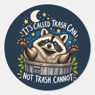 Grappige Wasbeer Citaten Afvalpanda Sarcastische Ronde Sticker
