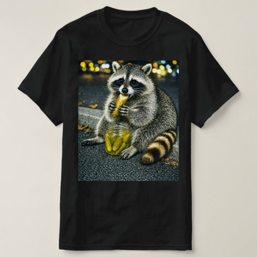 Grappige Wasbeer Die Pruimen Meme T-shirt (Design voorkant)