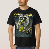 Grappige Wasbeer Die Pruimen Meme T-shirt (Voorkant)