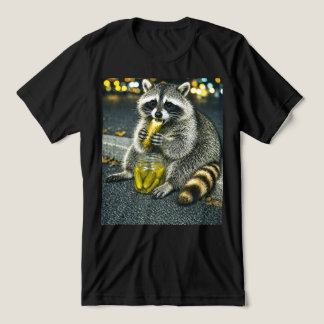 Grappige Wasbeer Die Pruimen Meme  Tri-Blend Shirt