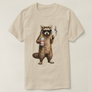 Grappige wasbeer drinkt dieetdrank – Coole zonnebr T-shirt