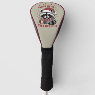 Grappige Wasbeer Eerst En Vooral Ben Ik Een Genot Golfheadcover