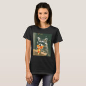 Grappige Wasbeer Eet Zza Dier Meme Mannen Vrouwen T-shirt (Voorkant volledig)