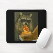 Grappige Wasbeer Eet Zza Dier Meme Wasbeer  Muismat (Met muis)