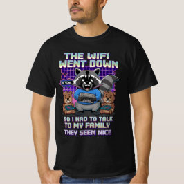 Grappige Wasbeer Gamen Meme T-shirt