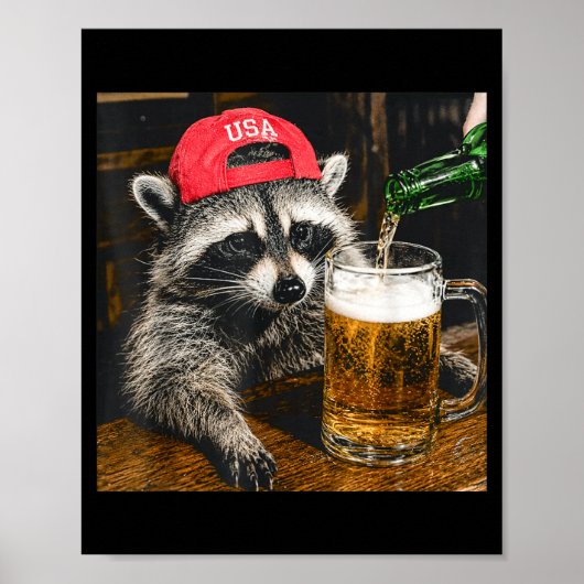 Grappige Wasbeer Gans Kikker Hond Ophef Avontuur Poster (Voorkant)
