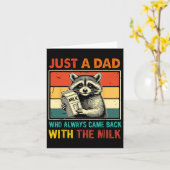 Grappige wasbeer gewoon een vader die altijd terug kaart (Gele Bloem)