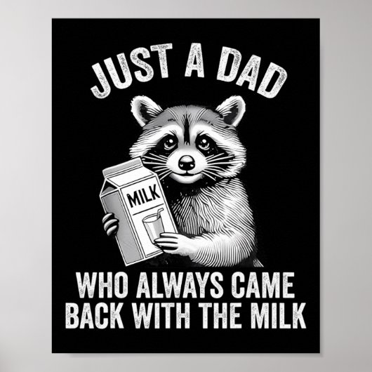 Grappige wasbeer gewoon een vader die altijd terug poster (Voorkant)