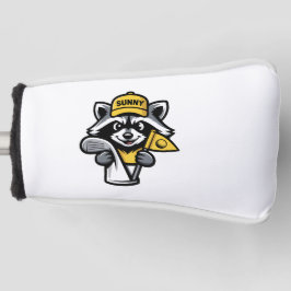 Grappige Wasbeer Golfer Golfclub Hoofdhoes "Sunny" Golfheadcover