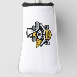 Grappige Wasbeer Golfer Golfclub Hoofdhoes "Sunny" Golfheadcover