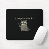 Grappige wasbeer, ik heb snacks nodig _1 muismat (Met muis)