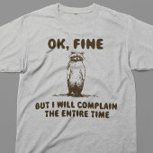 Grappige Wasbeer Klagen Meme Tri-Blend Shirt