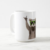 Grappige wasbeer koffiemok (Voorkant links)