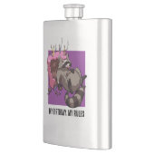 Grappige wasbeer mijn verjaardag mijn regels taart flacon (Links)