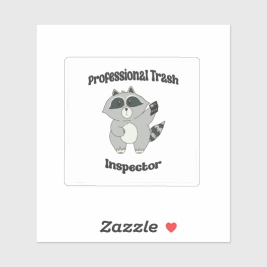 Grappige Wasbeer Sticker (Vel)