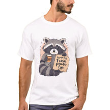 Grappige Wasbeer “Trash Panda Leven” Mooie Cartoon