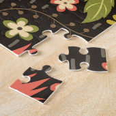 Grappige wasberen  illustratiepatroon legpuzzel (Zijkant)