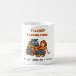 Grappige wasgoedmok - Vouw me, ik ben nu familie Koffiemok