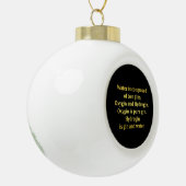 Grappige water- en gin-grap keramische bal ornament (Links)