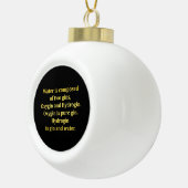 Grappige water- en gin-grap keramische bal ornament (Rechts)