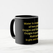 Grappige water- en gin-grap mok (Voorkant links)