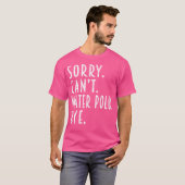 Grappige water polo geschenken Sorry kan niet wate (Voorkant volledig)