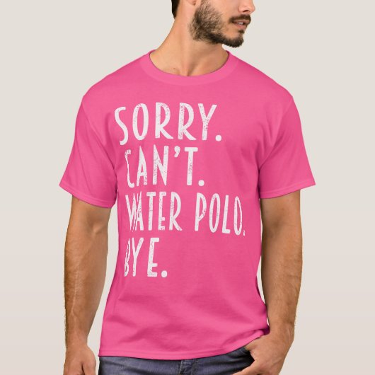 Grappige water polo geschenken Sorry kan niet wate (Voorkant)