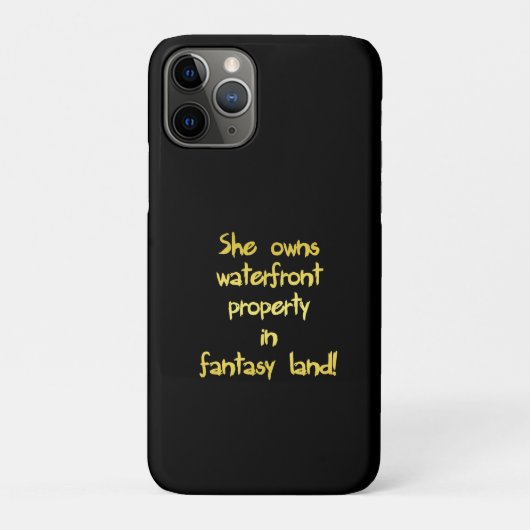 Grappige Waterfront Property-grap Case-Mate iPhone Case (Achterkant)