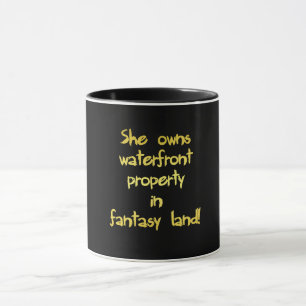 Grappige Waterfront Property-grap Mok