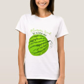 Grappige watermeloen buik t-shirt (Voorkant)