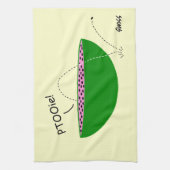 Grappige Watermeloen Cartoon met Seeds Keukenhandd Theedoek (Verticaal)