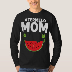 Grappige Watermeloen Design voor Moeder Vrouwen Zo T-shirt