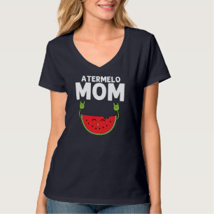 Grappige Watermeloen Design voor Moeder Vrouwen Zo T-shirt