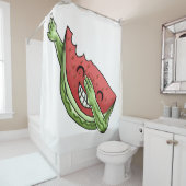 grappige watermeloen douchegordijn (In situ)