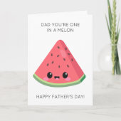 Grappige Watermeloen Fruit Pun Vaderdag Kaart (Voorkant)