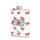 Grappige watermeloen is mijn geest dier zomer fles heupfles (Links)
