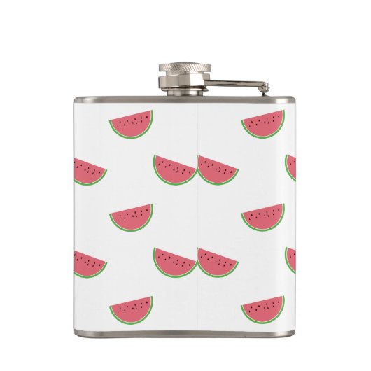 Grappige watermeloen is mijn geest dier zomer fles heupfles (Achterkant)