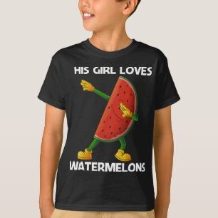 Grappige Watermeloen Kunst Voor Meisjes Kinder Mel T-shirt