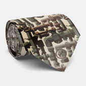 Grappige Waterpipes Patroon stropdas (Opgerold)