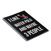 Grappige Waterpolo Gifts Speler Sport Humor Fan Notitieboek (Rechterzijde)