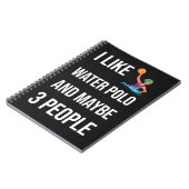 Grappige Waterpolo Gifts Speler Sport Humor Fan Notitieboek (Linkerzijde)