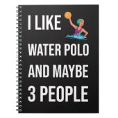 Grappige Waterpolo Gifts Speler Sport Humor Fan Notitieboek (Voorkant)